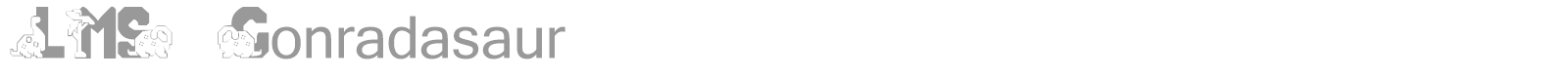 LMS Conradasaur font preview